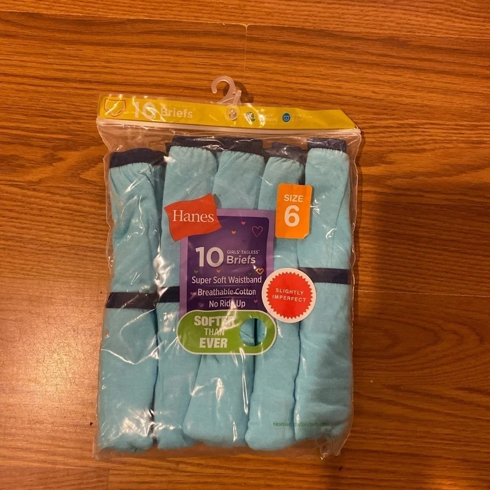 Hanes girls tagless